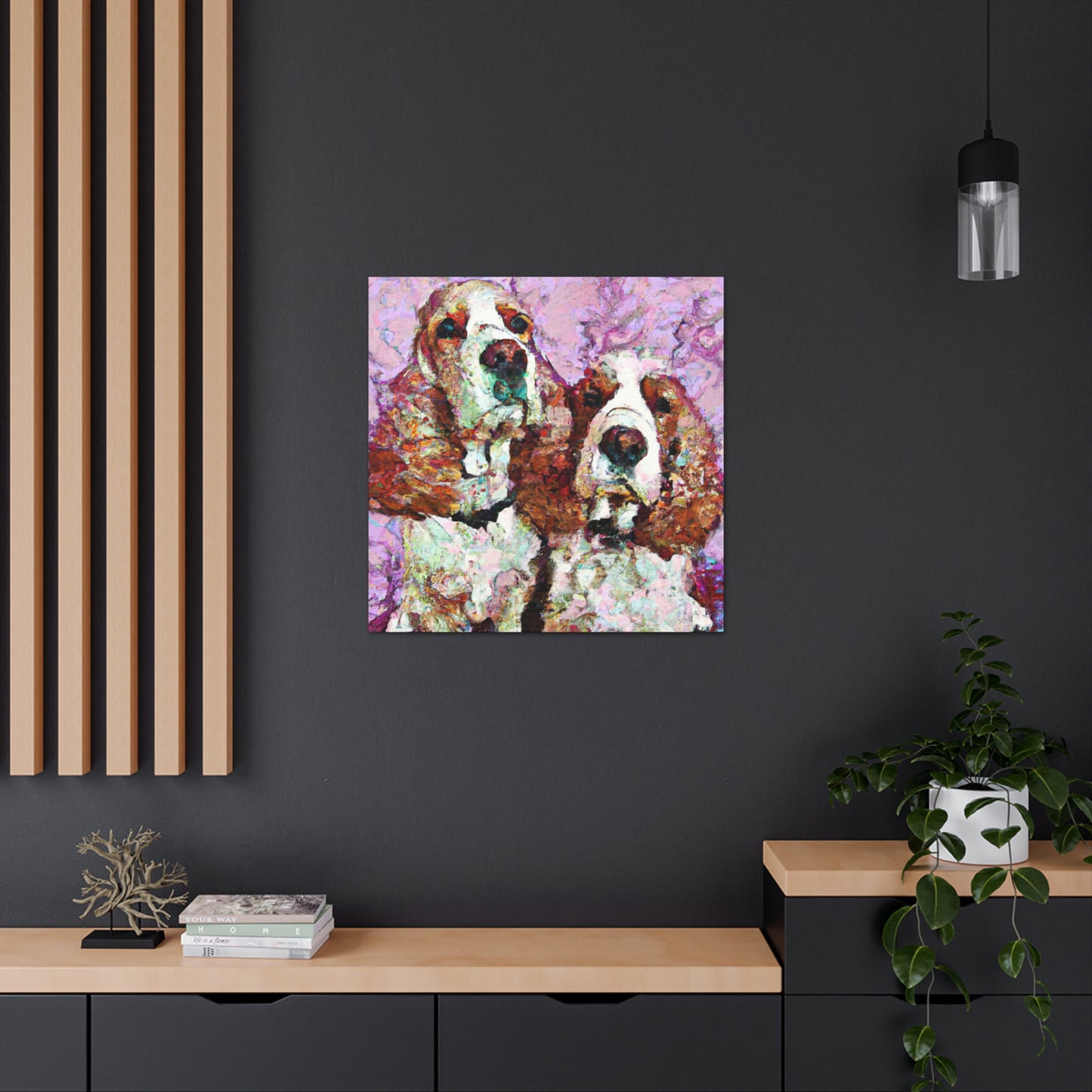 "Spaniel at Sundown" - Canvas