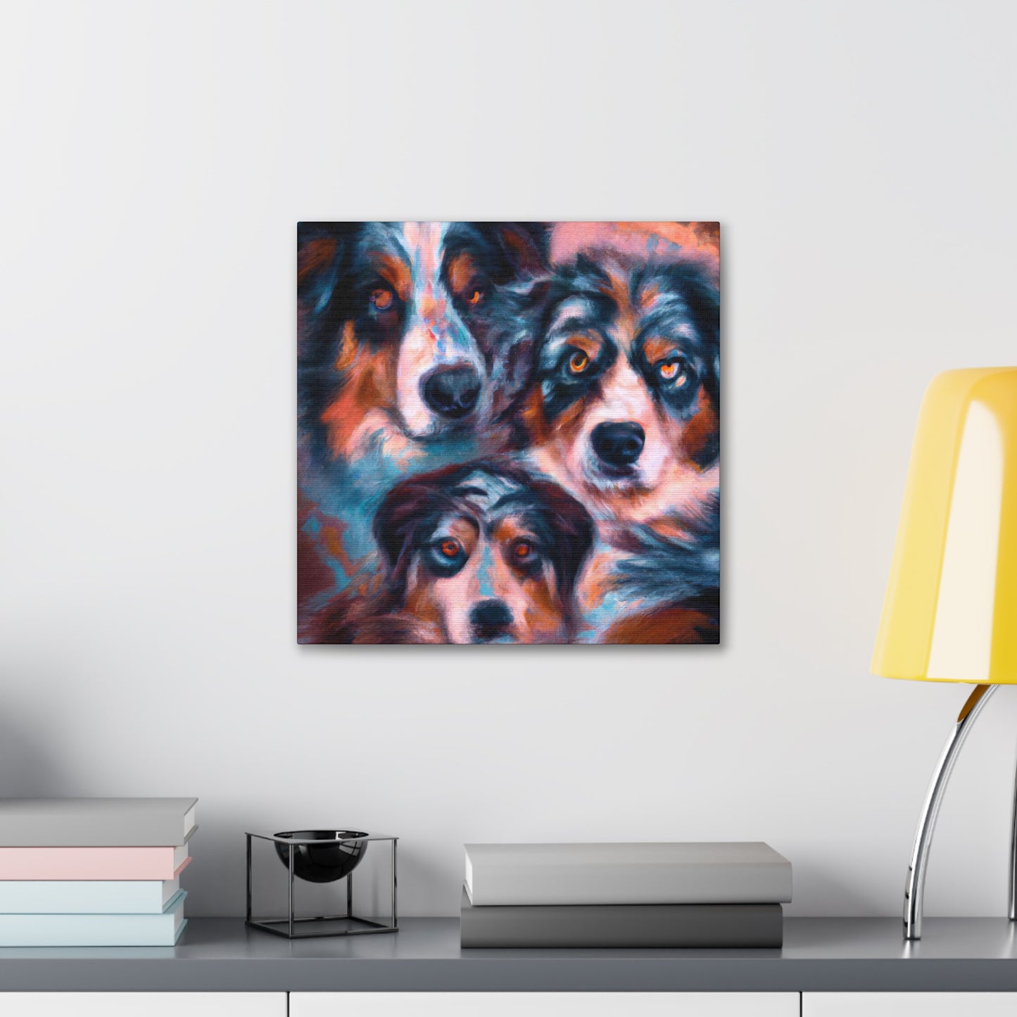 "Aussie Shepherd Surrealism" - Canvas