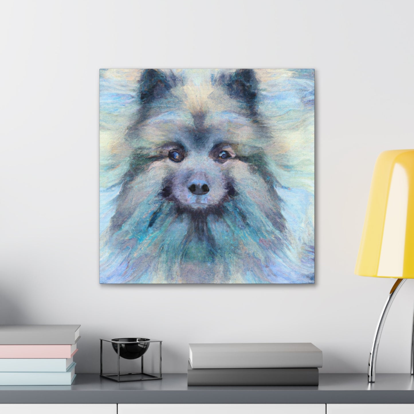 Keeshond's Hyperrealism - Canvas