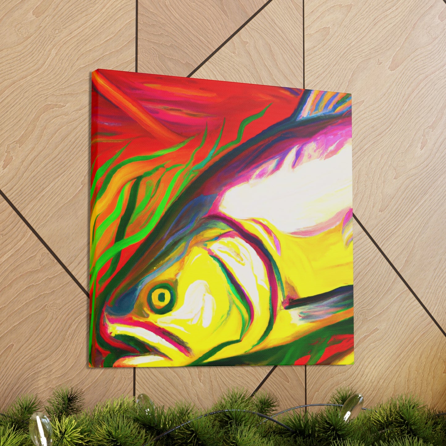 Salmon's Swimming Dance - Canvas