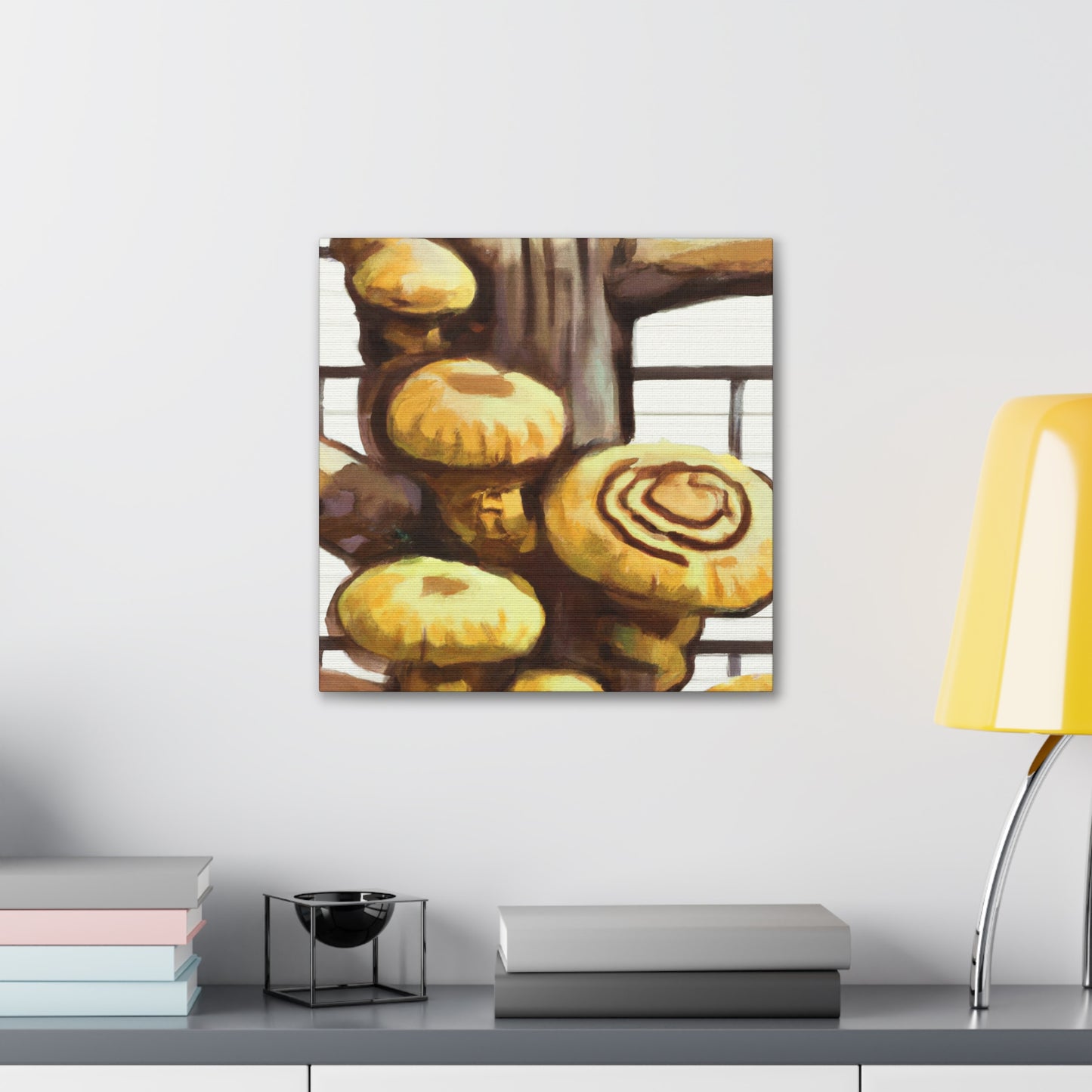 "Mushroom Marvel Shiitake" - Canvas