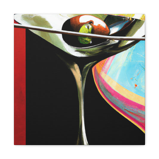 "Martini: Surreal Sip" - Canvas