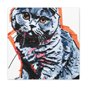 Scottish Fold Delight - Canvas