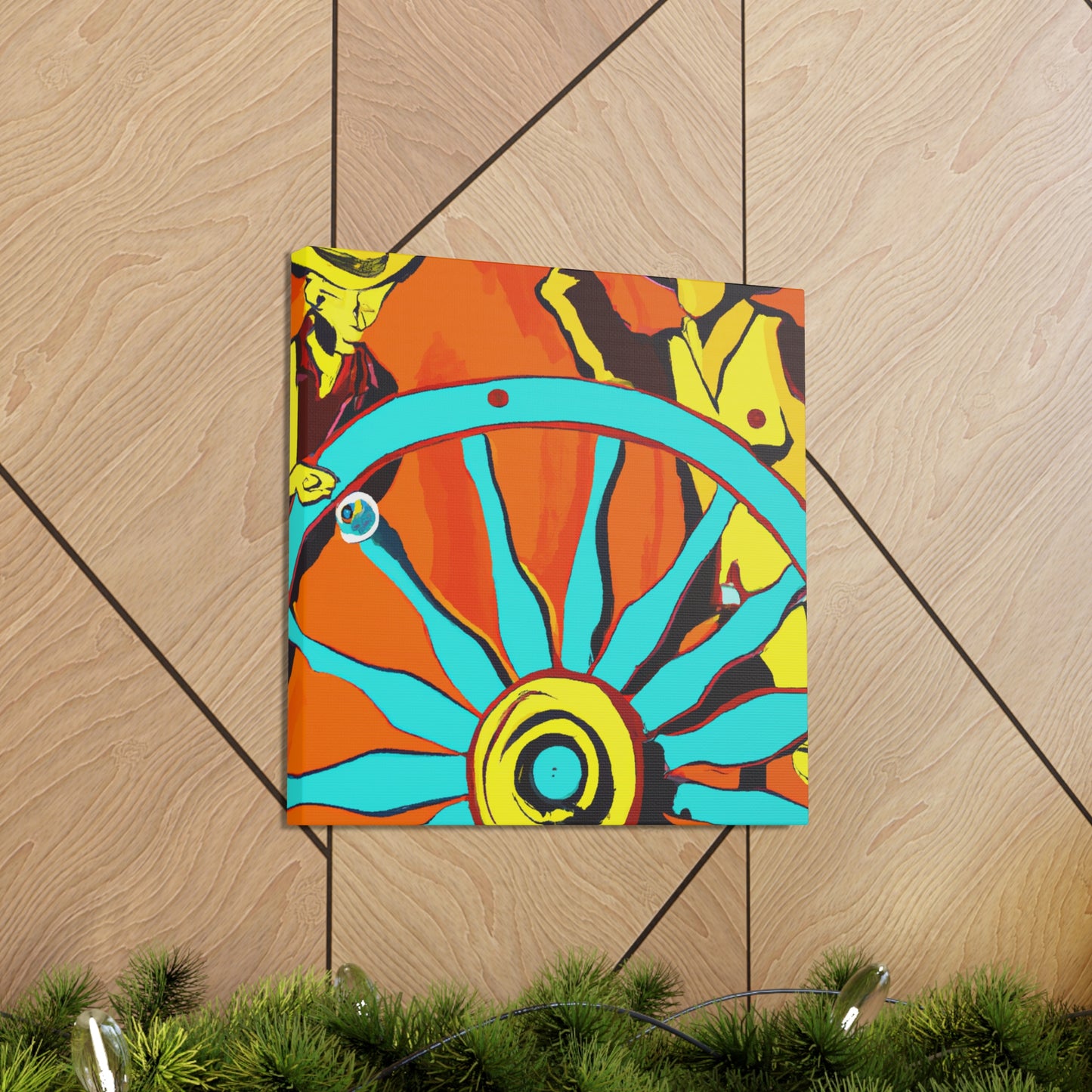 "Wheel of Grandeur Wagon" - Canvas