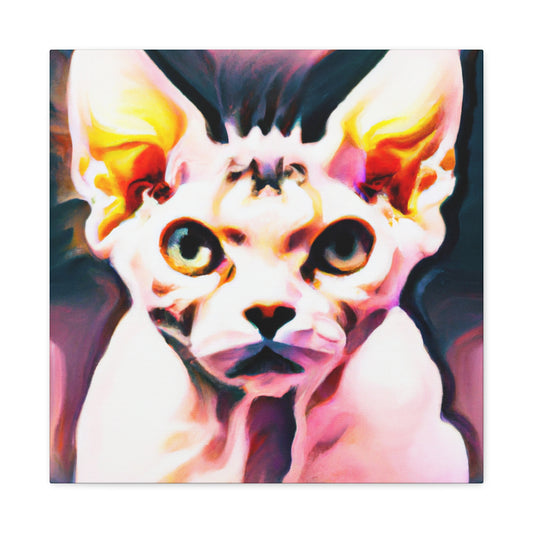 Devon Rex Delightful - Canvas