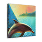 "Dolphin's Surreal Dream" - Canvas