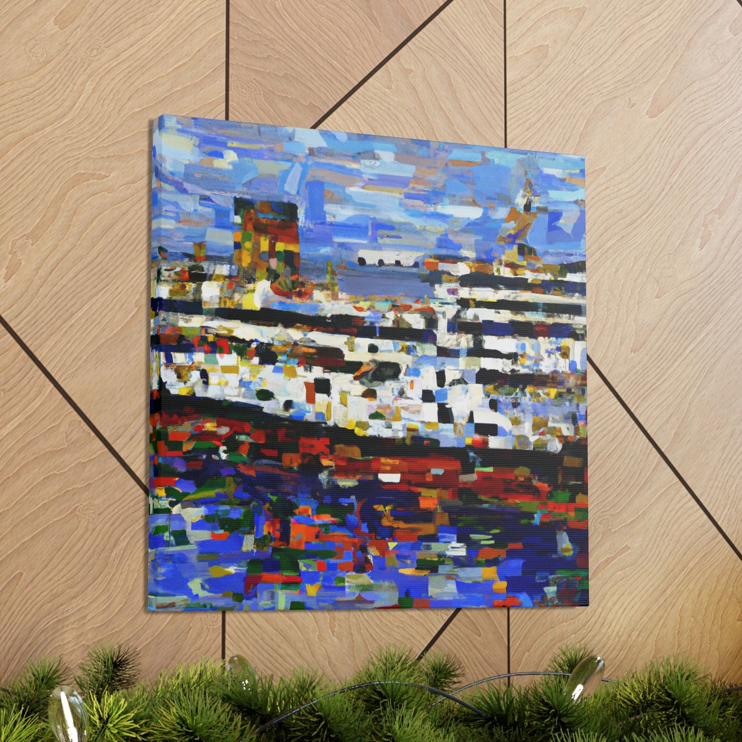 Ferry on the Seine - Canvas