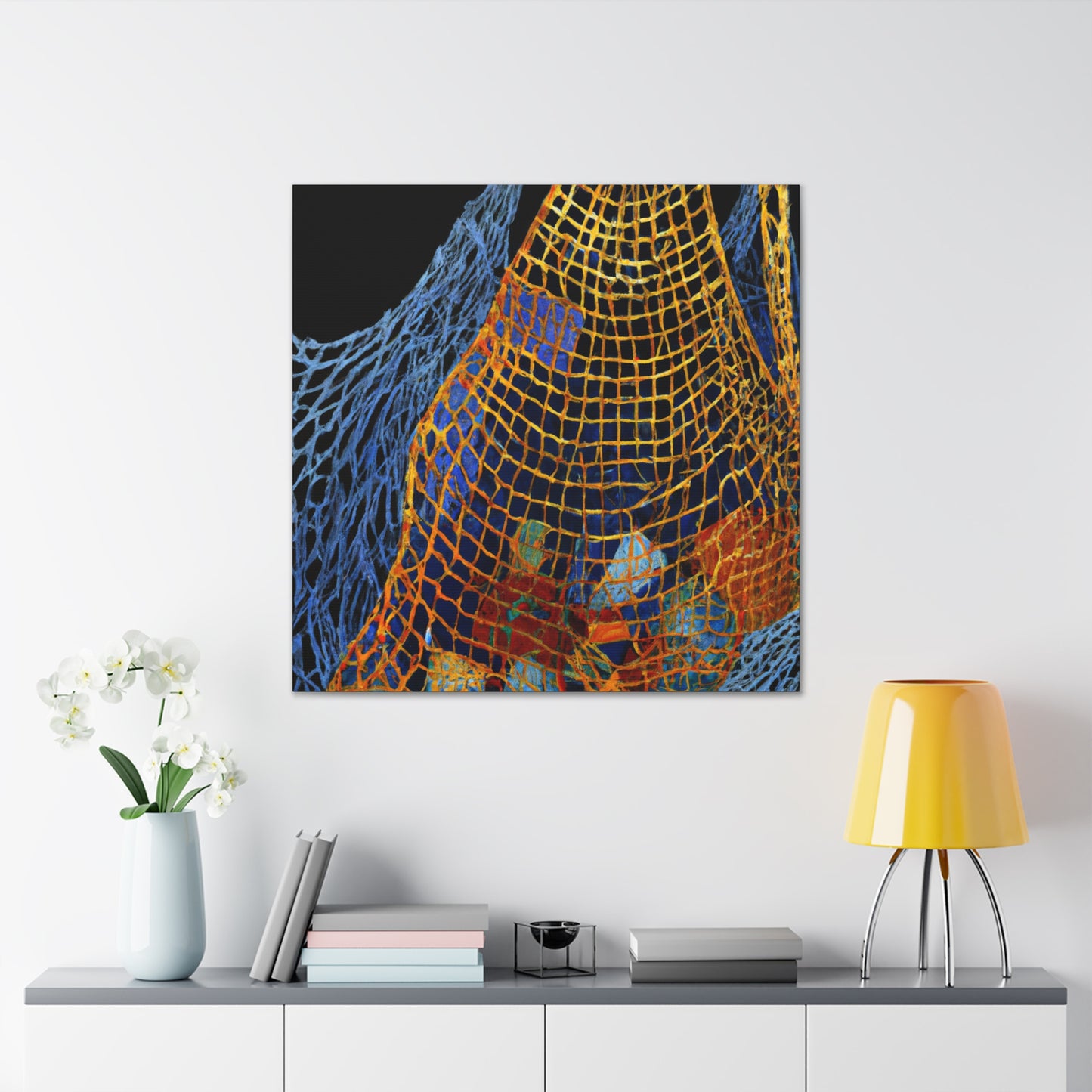 "Net of Forgotten Fishes" - Canvas