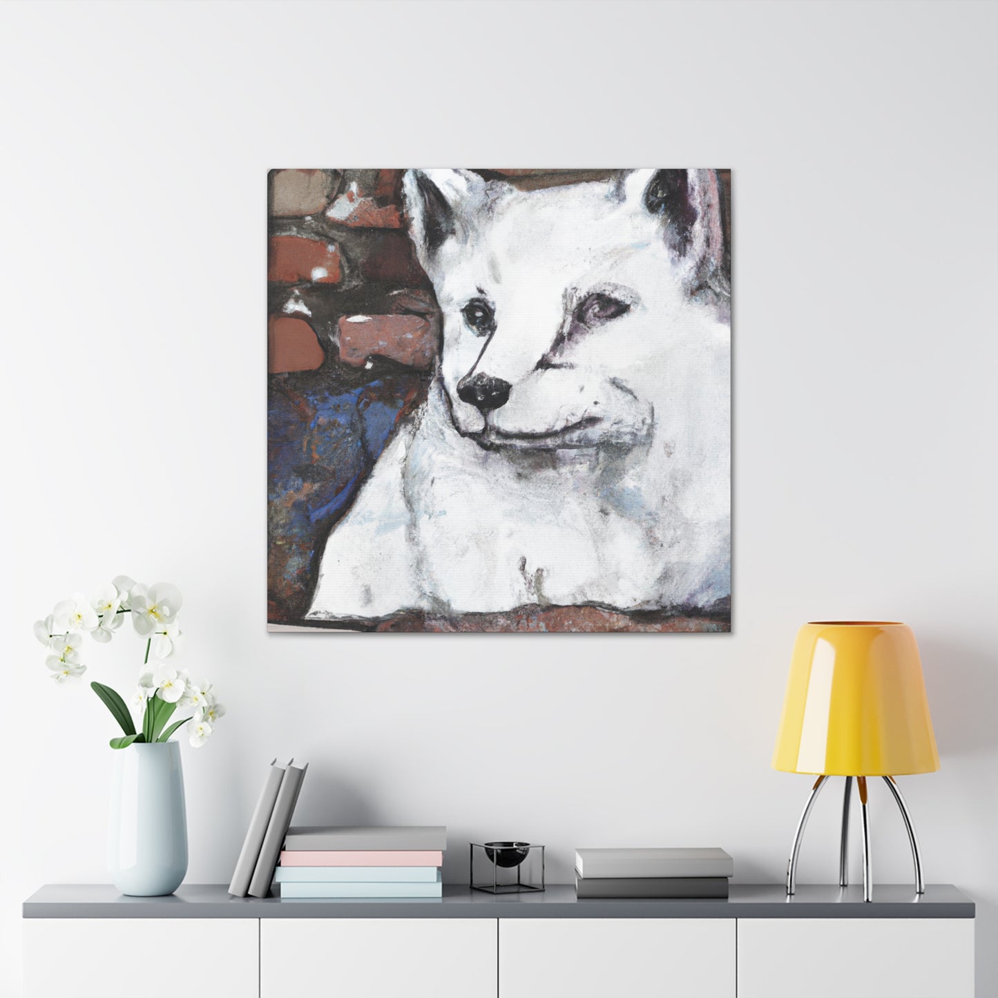 Arctic Fox Winter Dance - Canvas