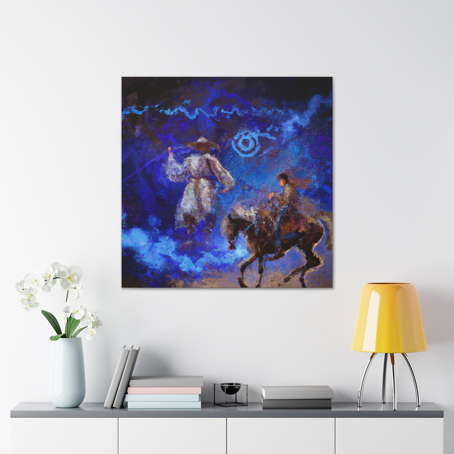 "Cowboy Wild West Ride" - Canvas