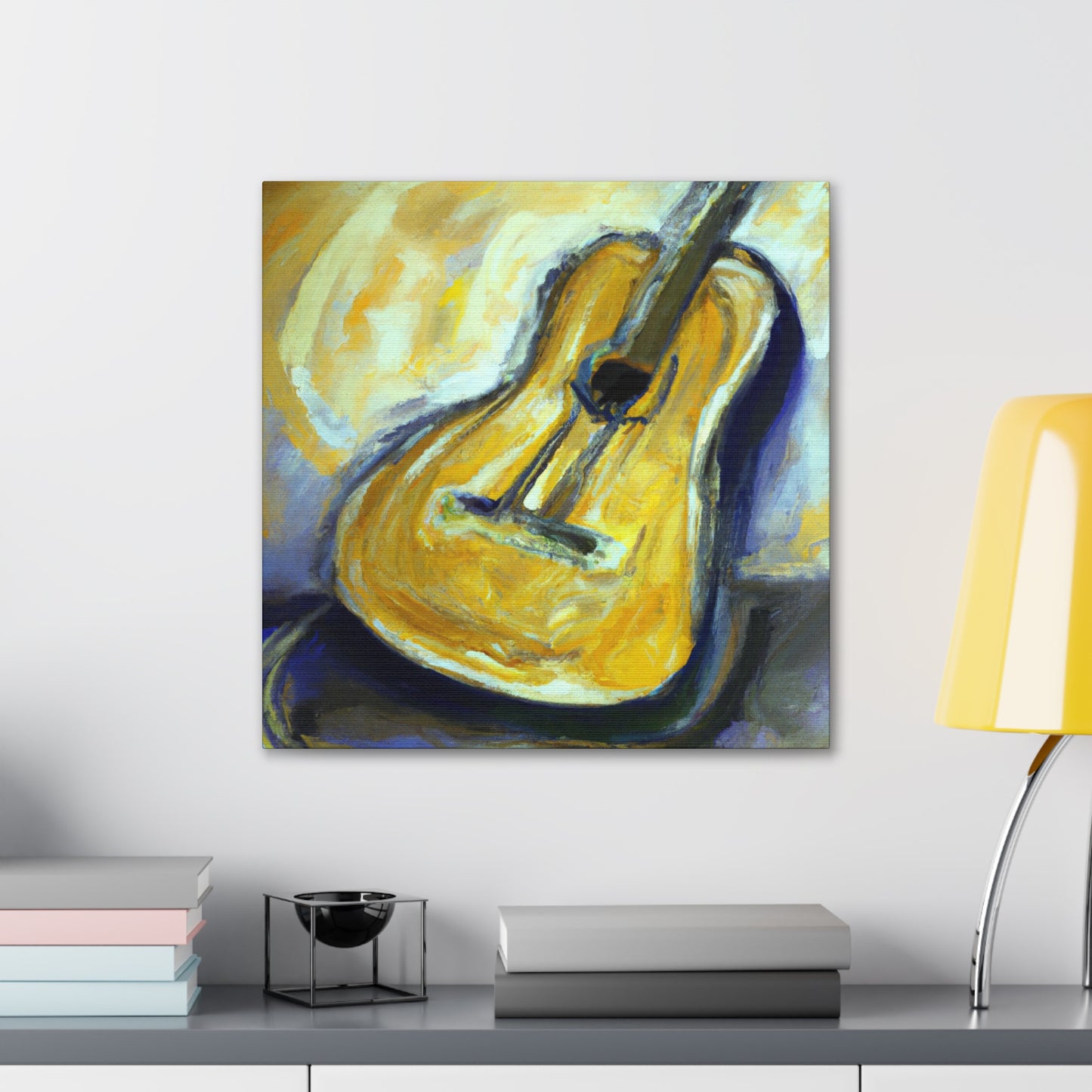 'Guitar Strings In Melody' - Canvas