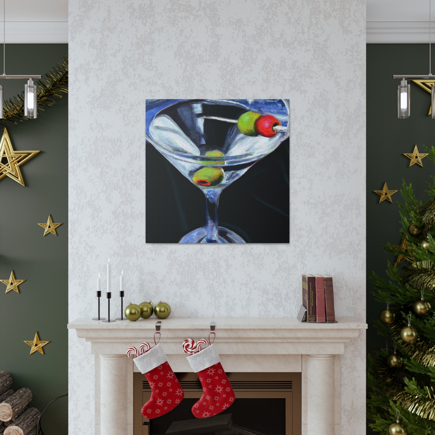 "Martini: Impact of Glass" - Canvas