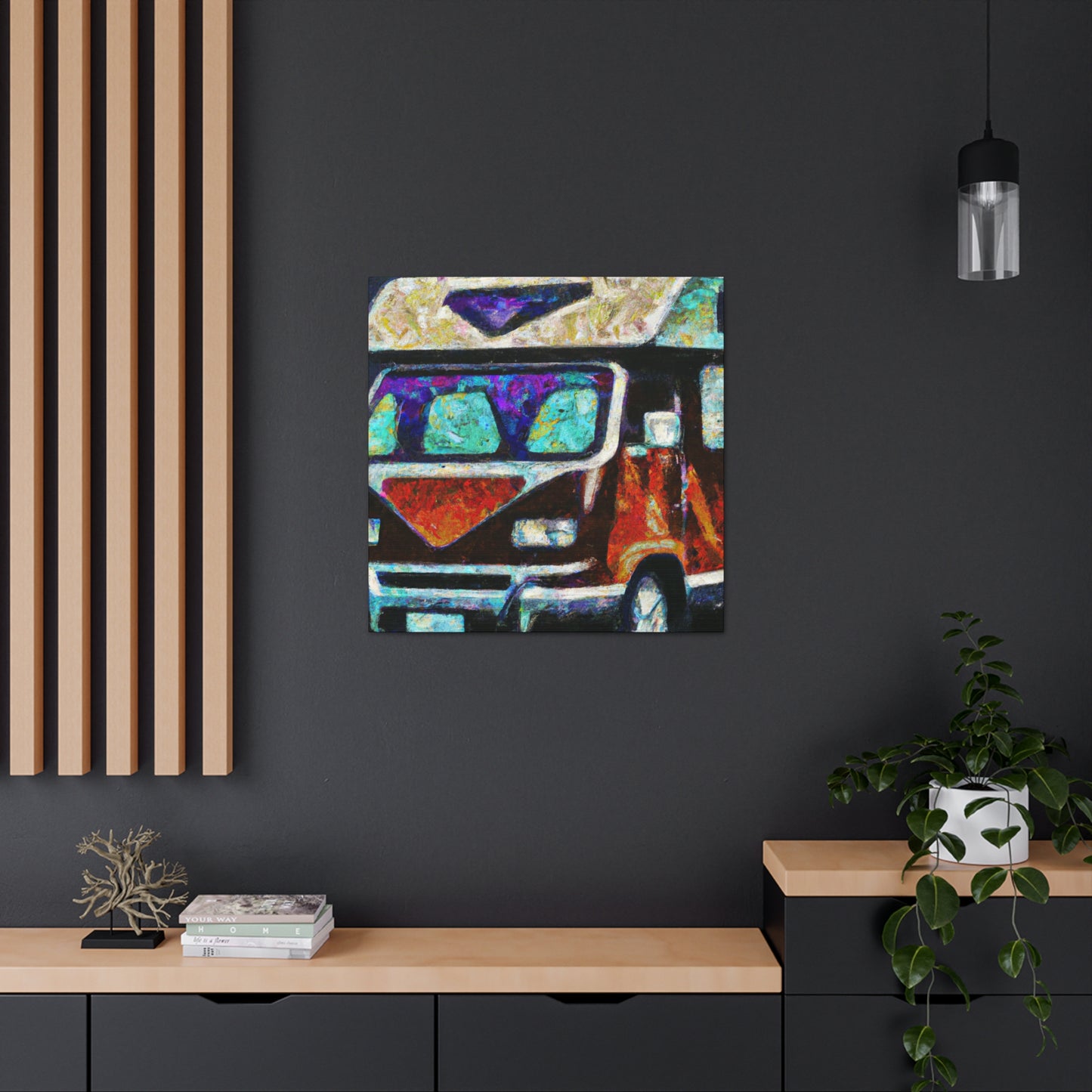 "Camper Van Deco Dream" - Canvas