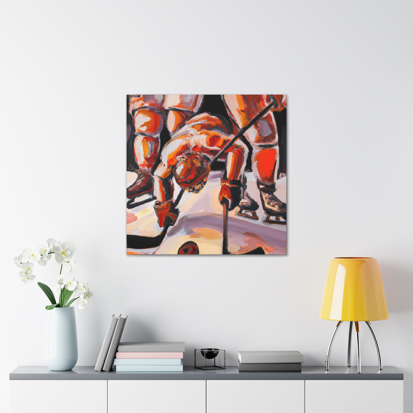 Hockey in Dream World - Canvas