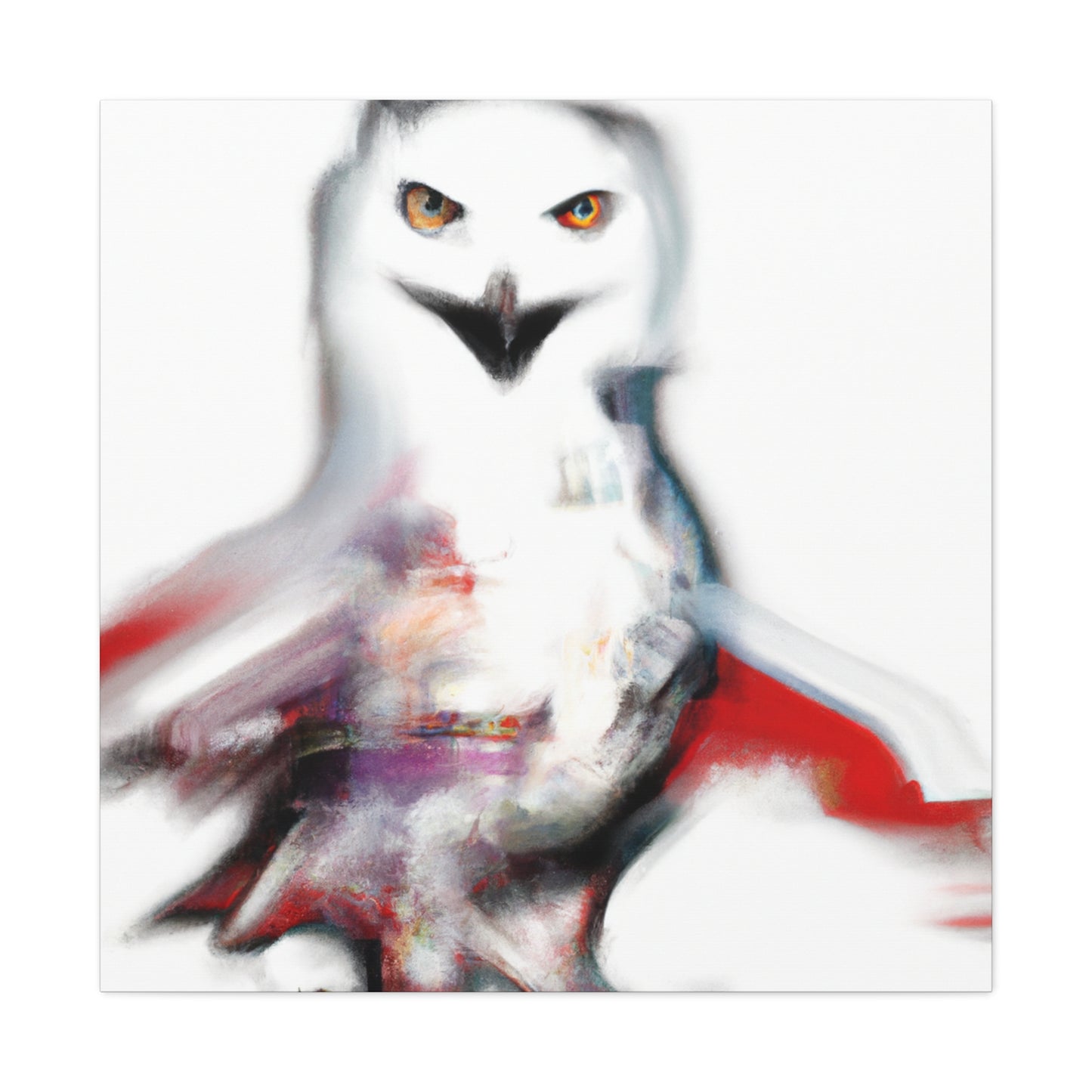 Snowy Owl Abstraction - Canvas