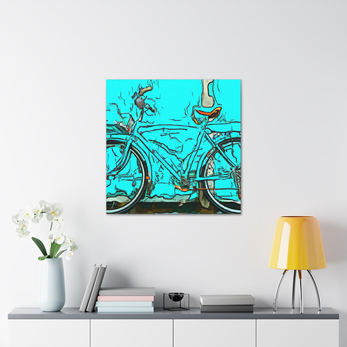 "Bicycle Through Nature's Beauty" - Canvas