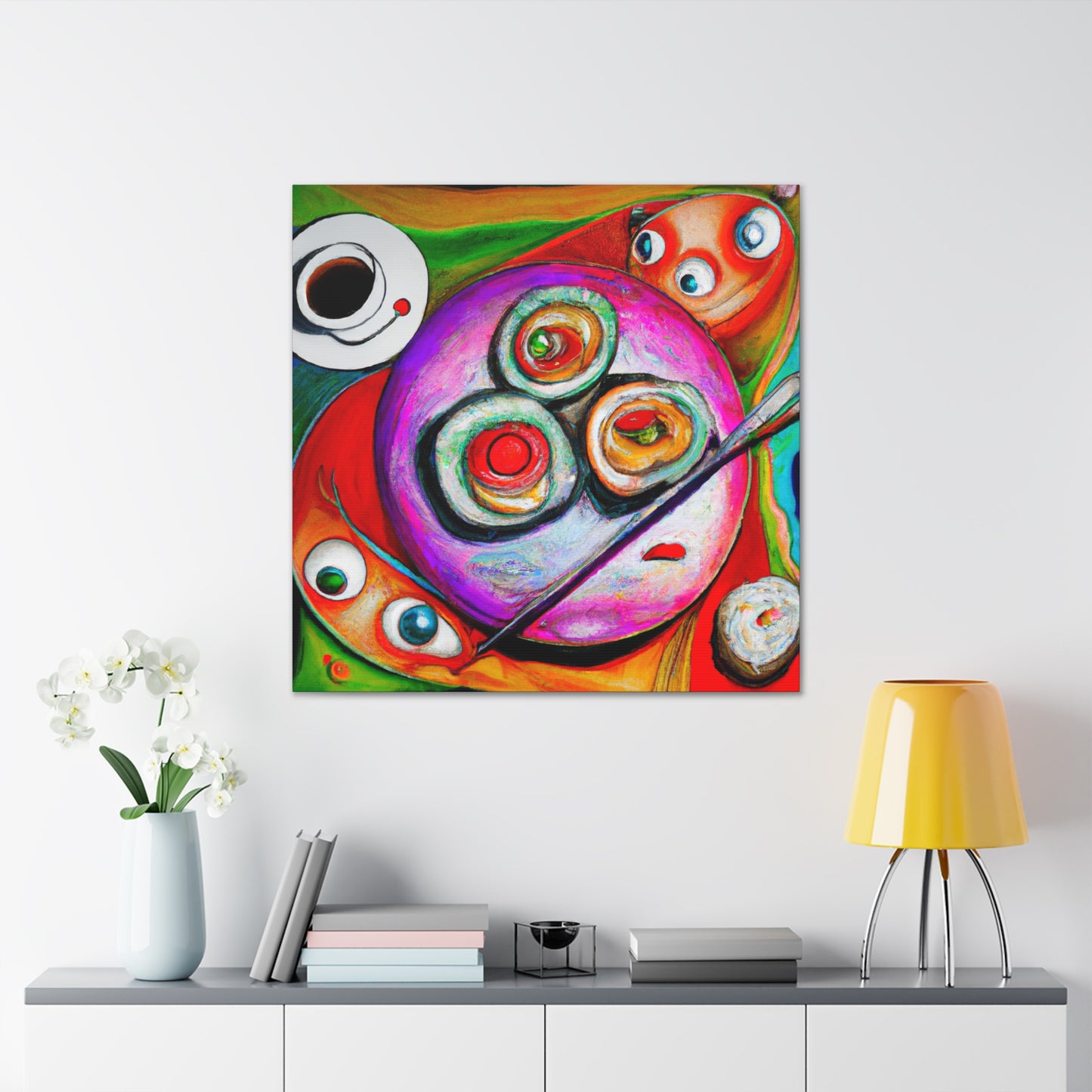 "Sushi in Surrealism" - Canvas