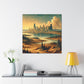 "Enchanted Emerald Metropolis" - Canvas