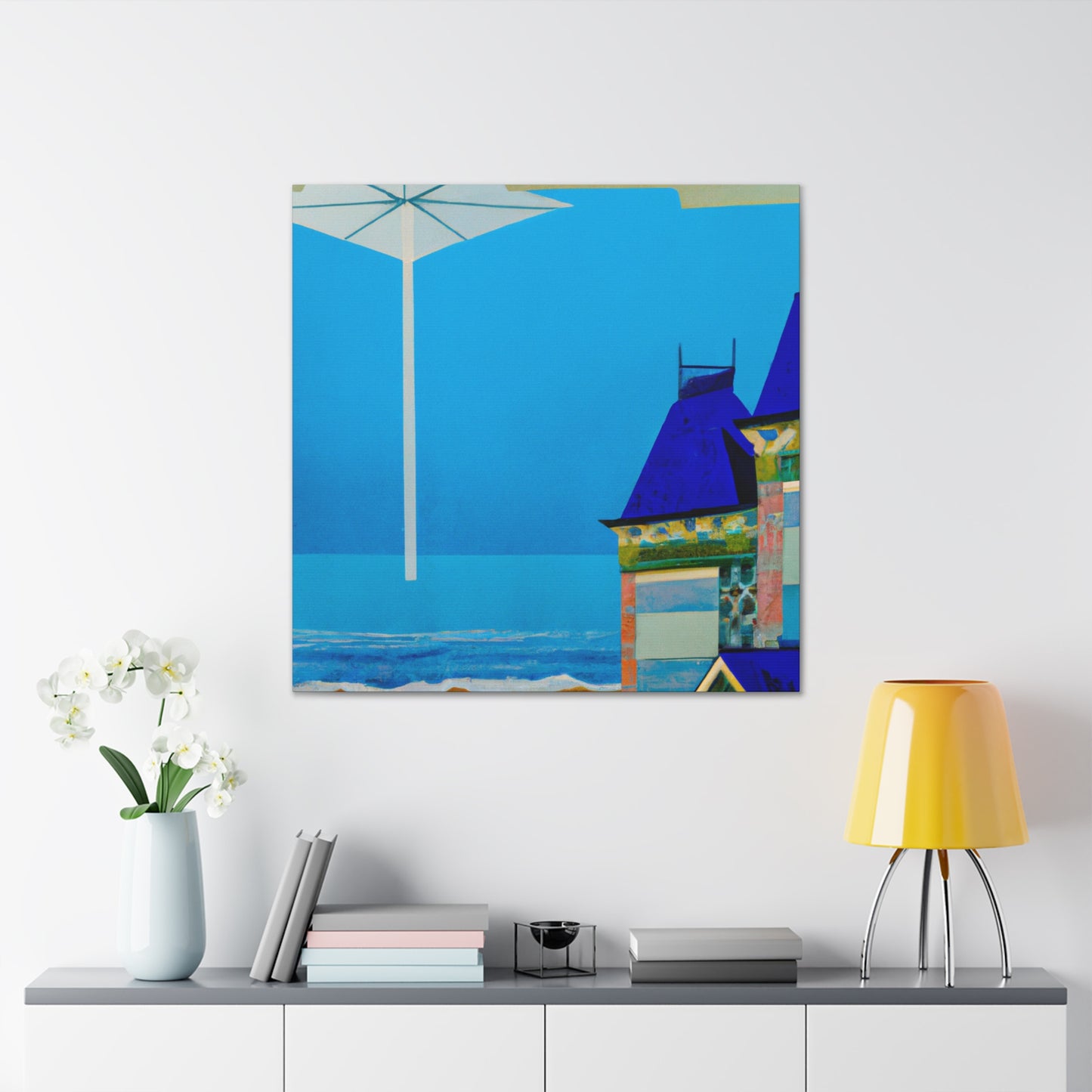 "Beach Cottages Dreaming" - Canvas