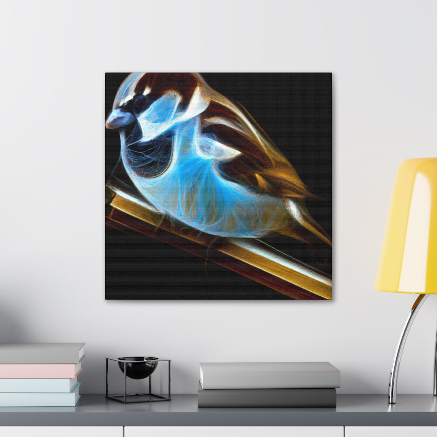 House Sparrow Reflected - Canvas