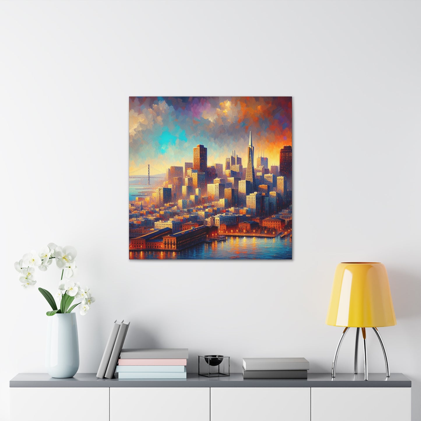 "Urban Dreamscape Unveiled" - Canvas