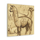 Alpaca Magnificence Abounds - Canvas