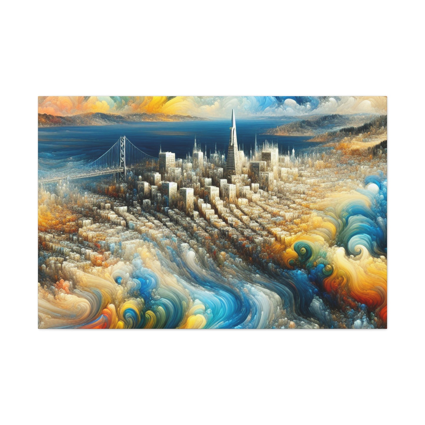 "Eclectic Urban Serenity" - Canvas