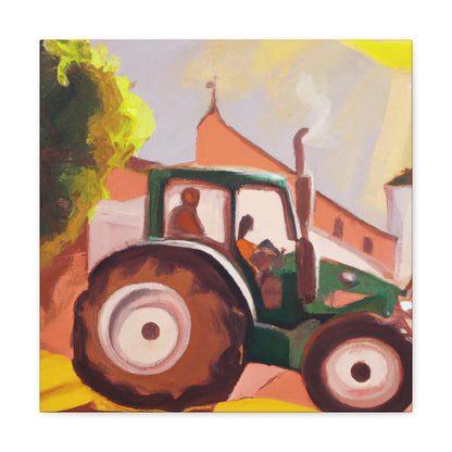 "Tractor in Rococo Style" - Canvas