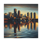 "Cityscape Serenade: Boston" - Canvas