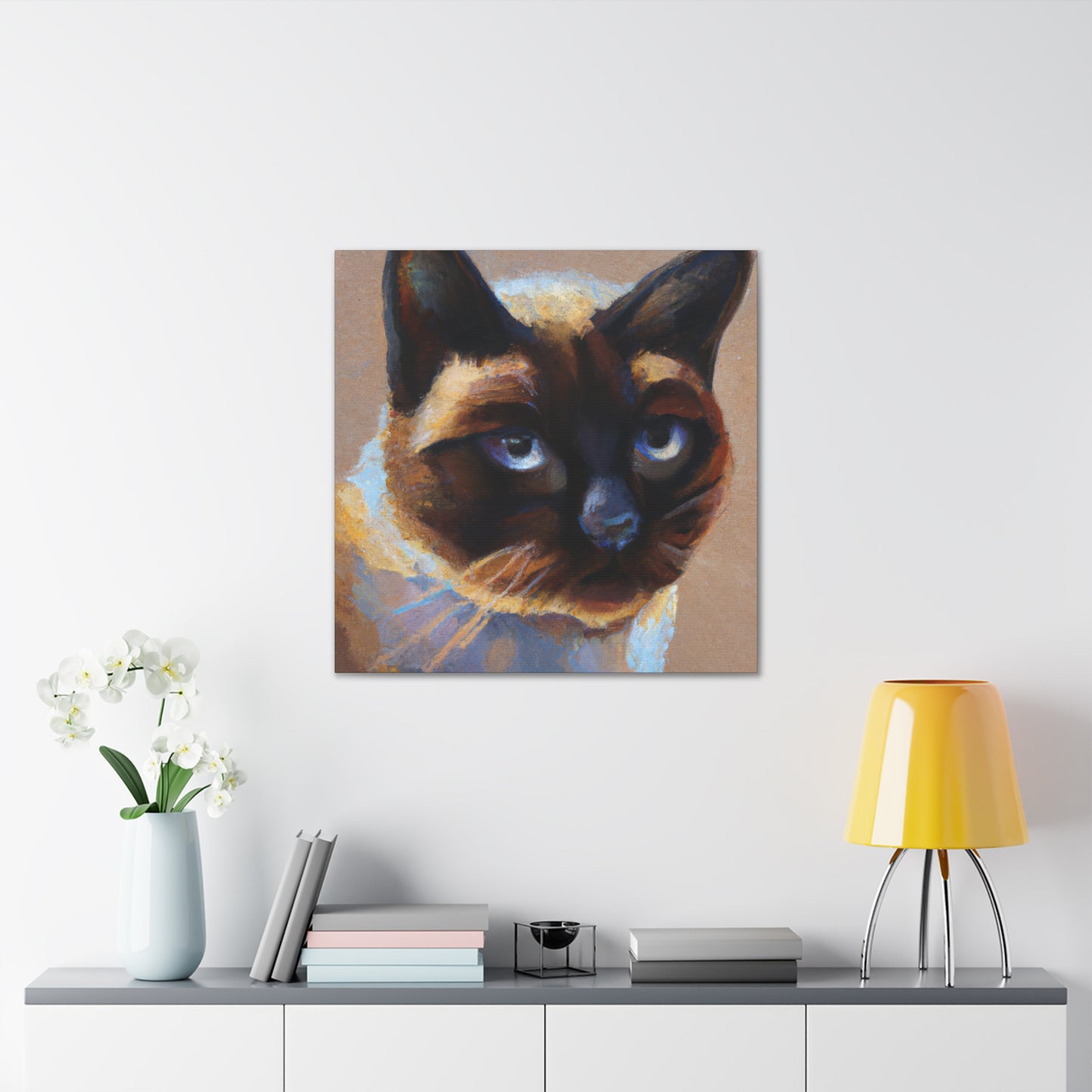 Siamese in Hyperrealism - Canvas