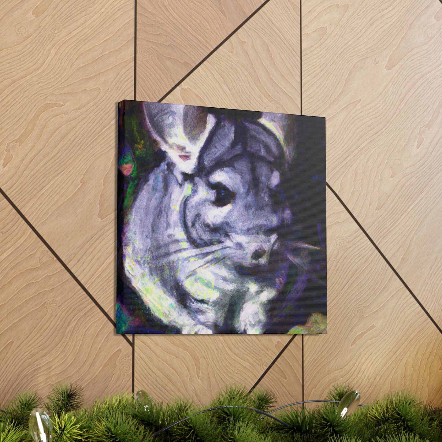 Chinchilla Under Moonlight - Canvas