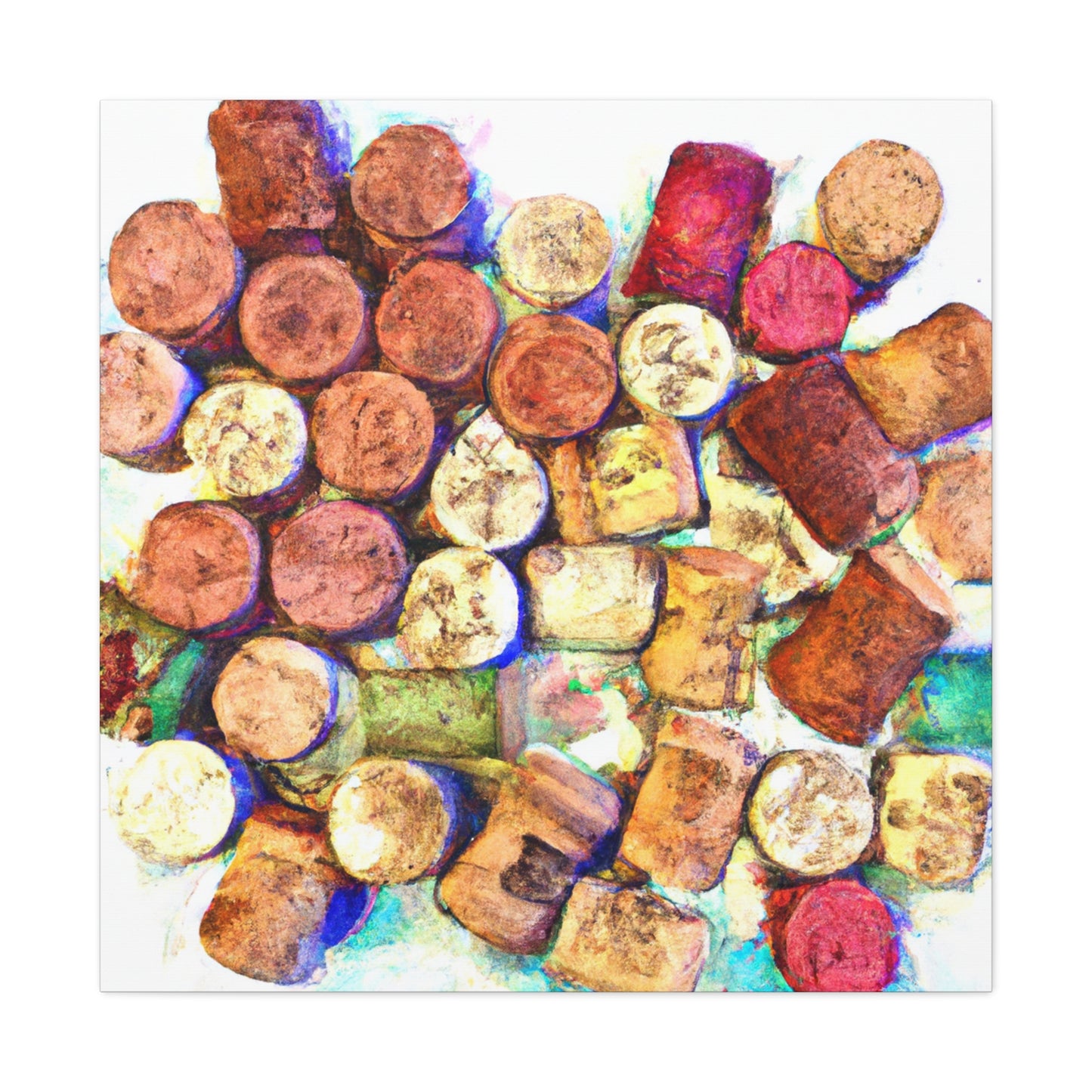 "Wine Corks Reimagined" - Canvas