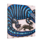 "Blue-tongued Skink Rendering" - Canvas