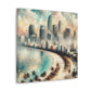 "Miami's Vibrant Coastal Flair" - Canvas