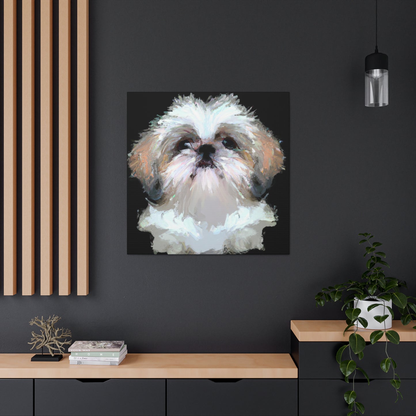 "Proud Shih Tzu Portrait" - Canvas