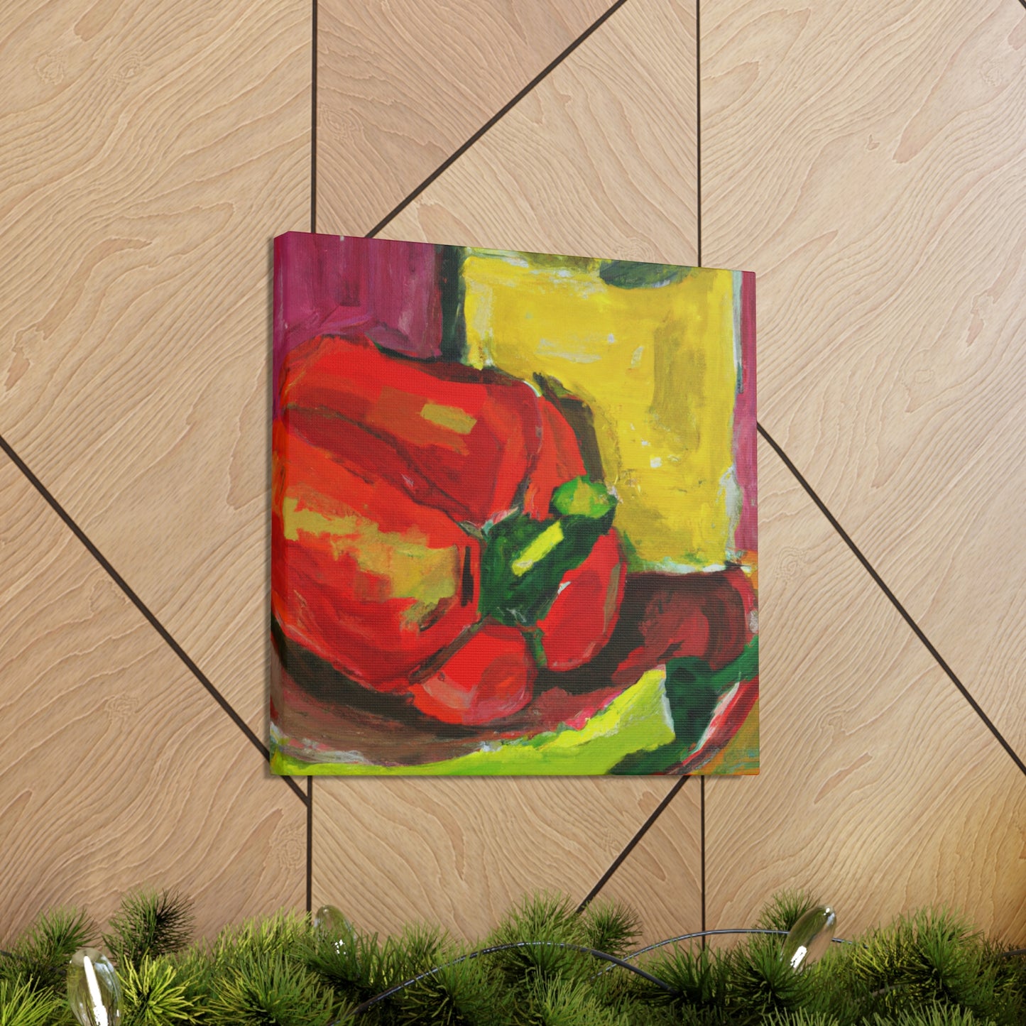 "Cascading Peppers Fauvism" - Canvas