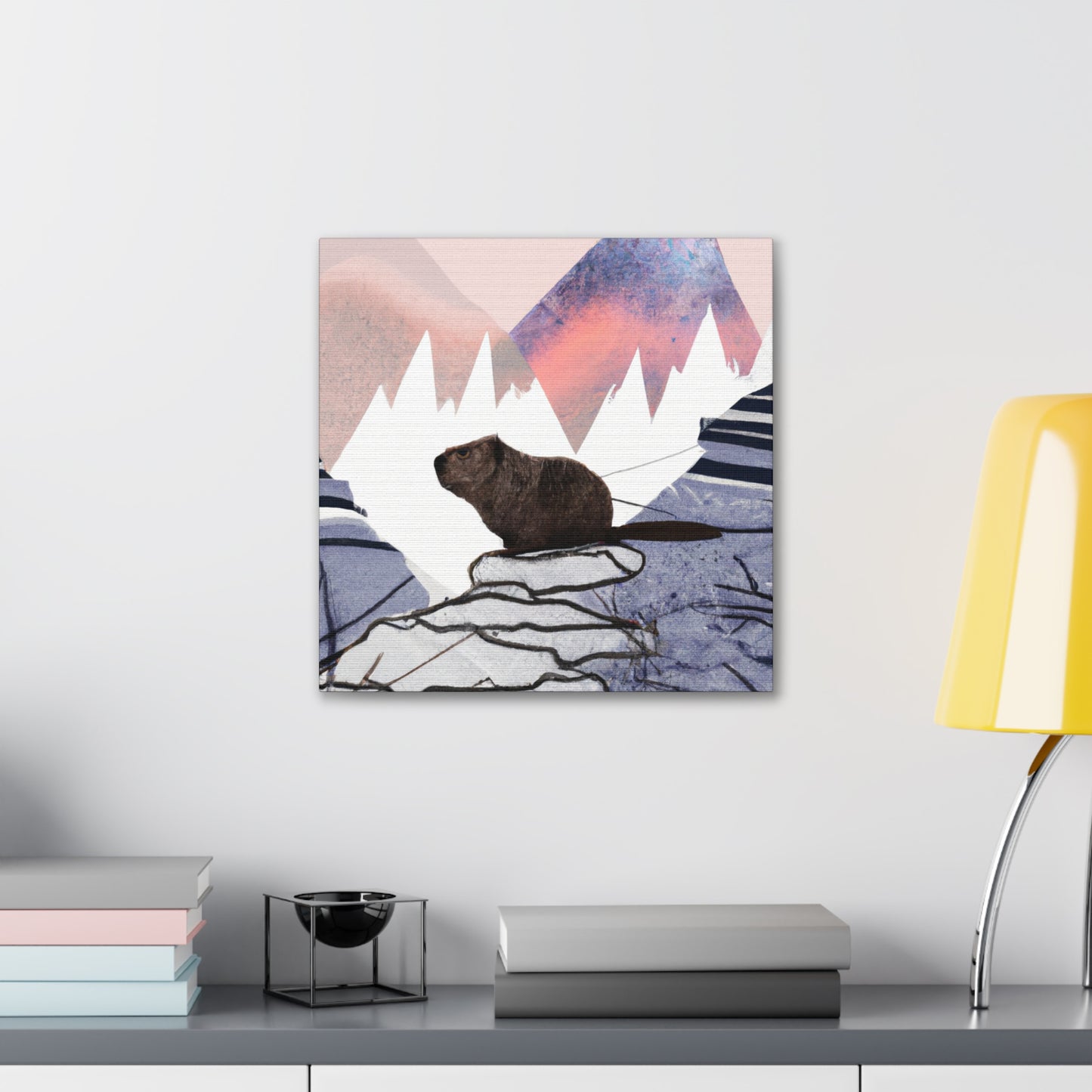 Beaver's Stillness Scene - Canvas