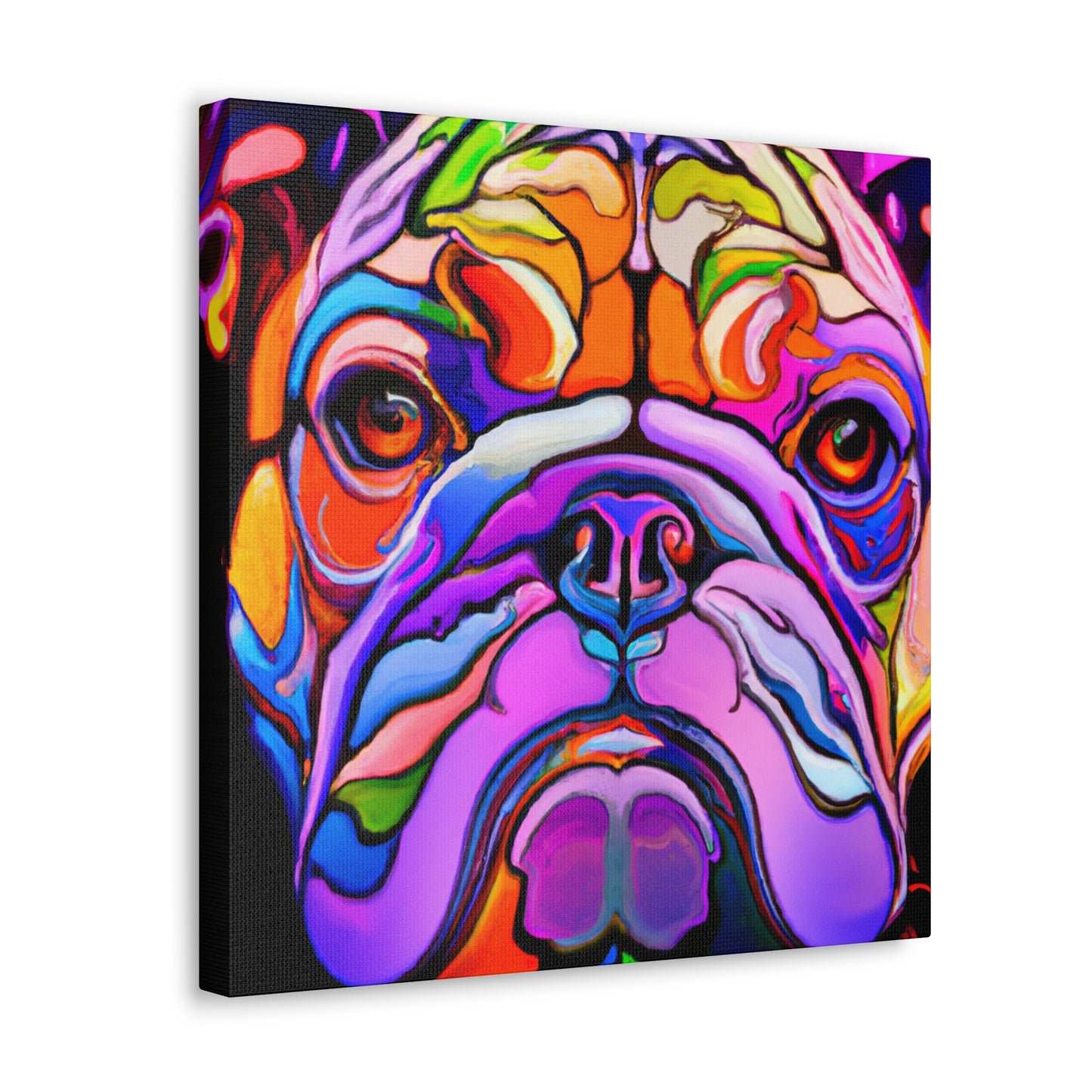 "Bulldog's Majestic Slumber" - Canvas