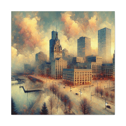 "Urban Serenity: Milwaukee Memoirs" - Canvas