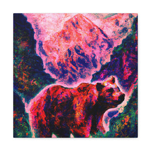 "Grizzly Bear in Baroque". - Canvas