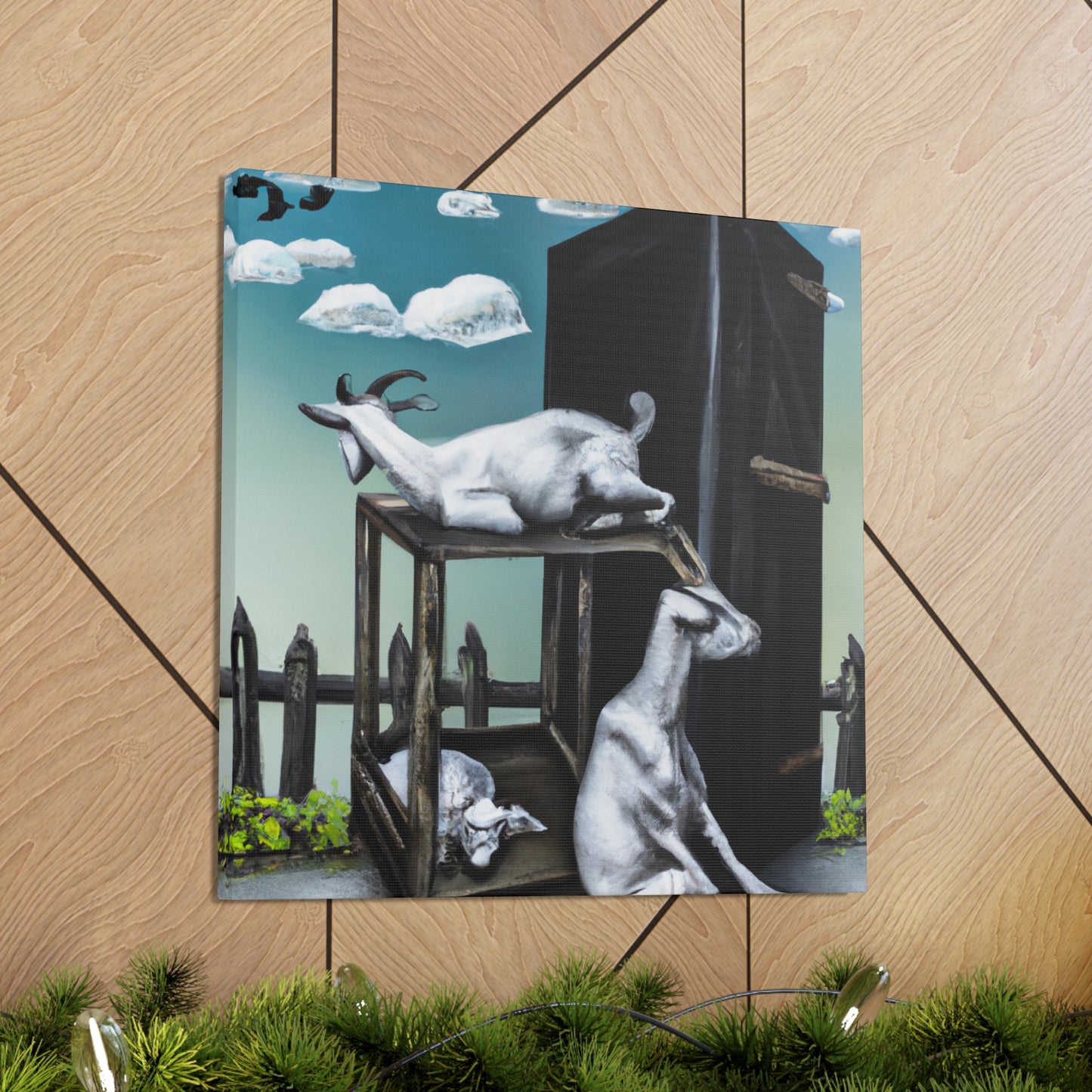 Goat's Surreal Dream - Canvas