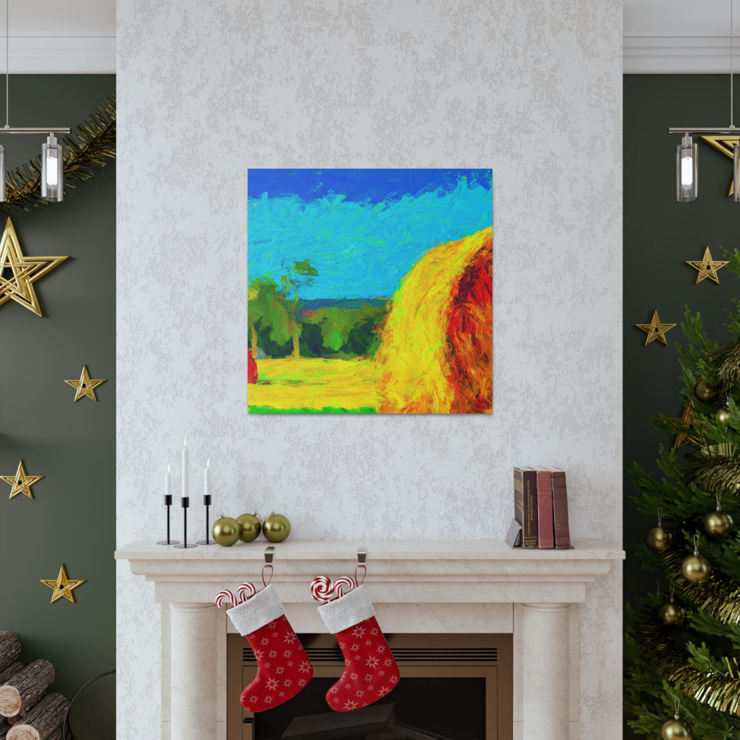 "Hay Field Impressionism" - Canvas