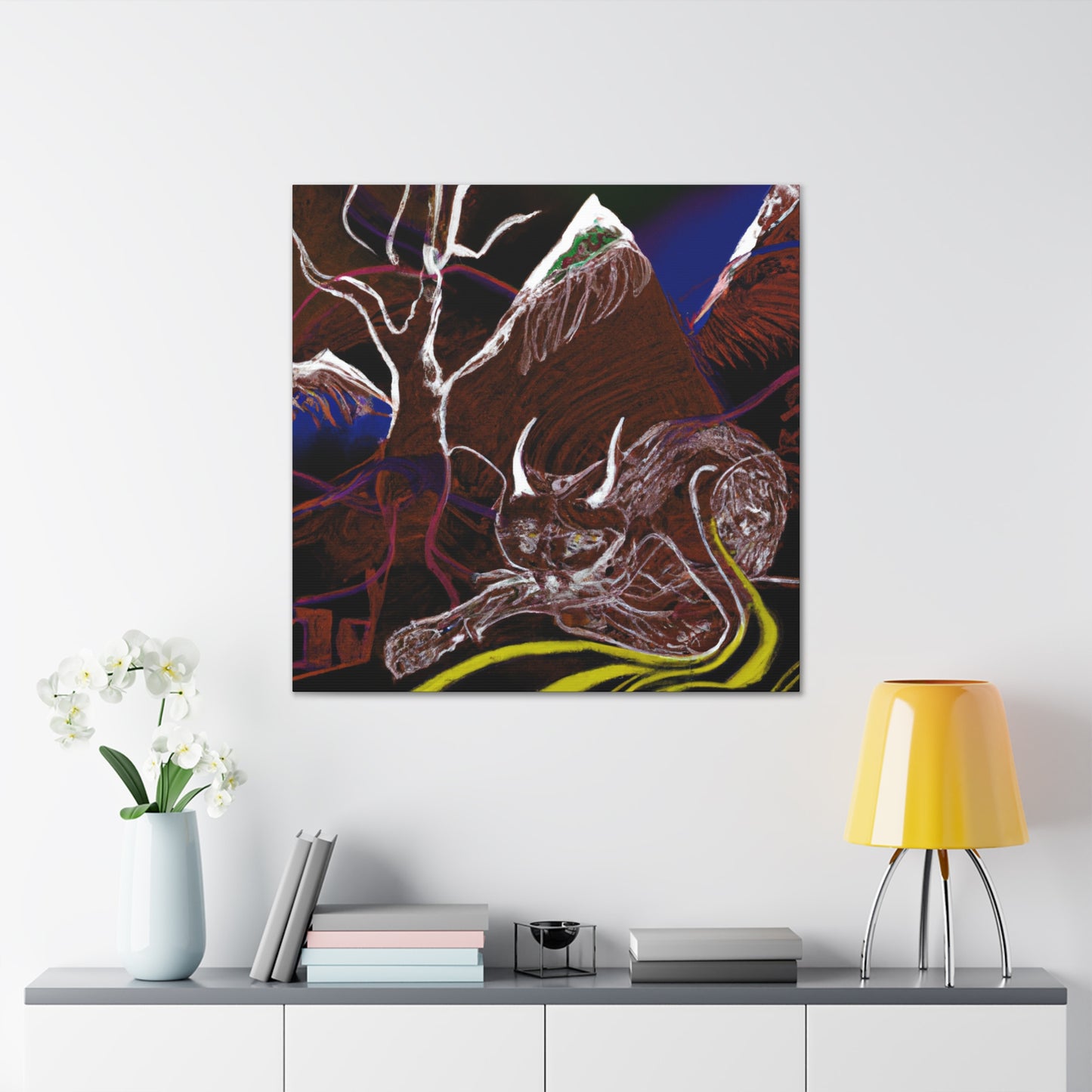 "Bobcat in a Dreamland" - Canvas