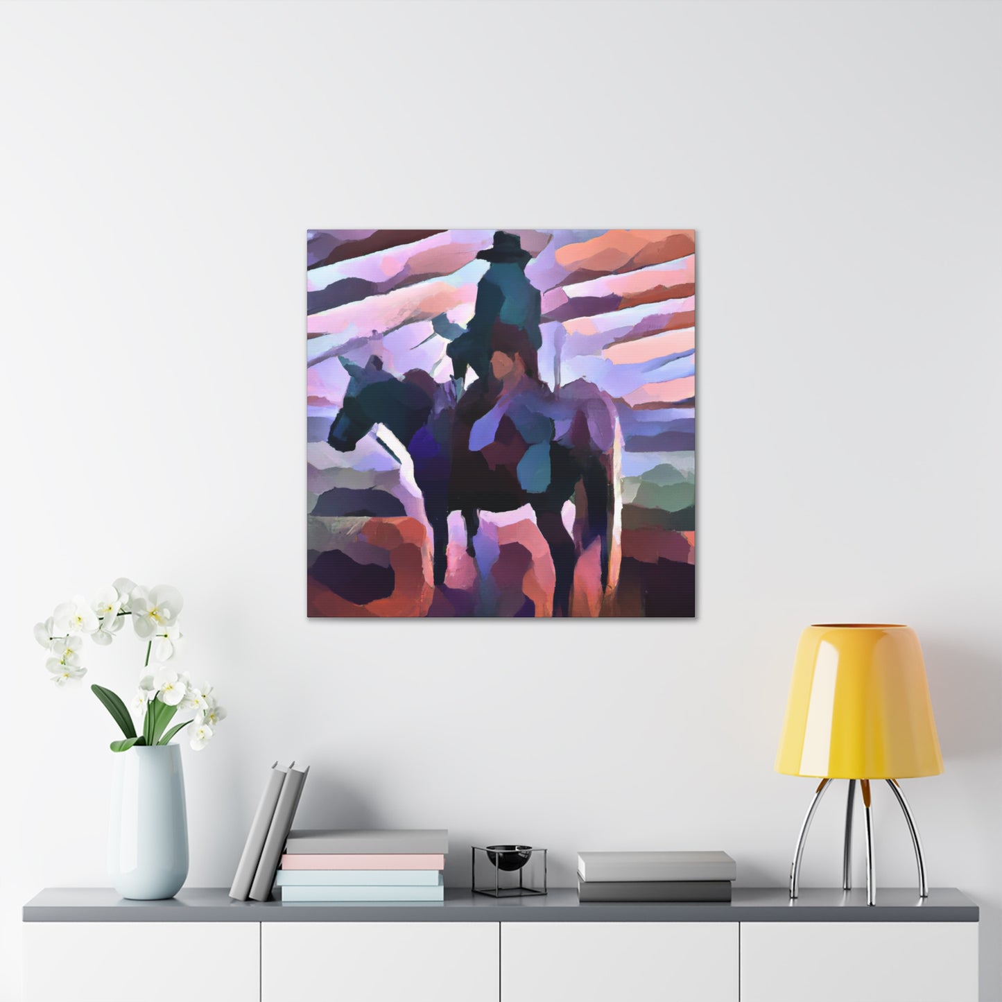 Cowboy on the Range - Canvas