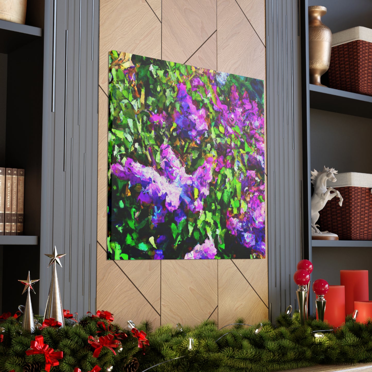 Lilac Utopia Painting - Canvas