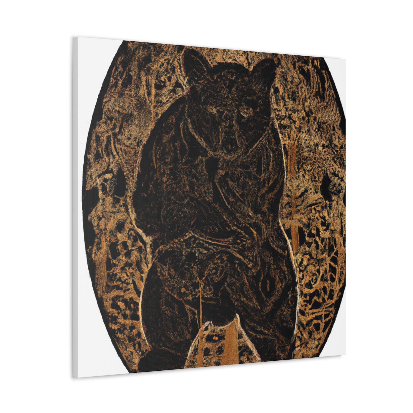 "Brown Bear in Rococo" - Canvas