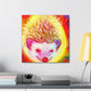 Hedgehog in Bloom. - Canvas