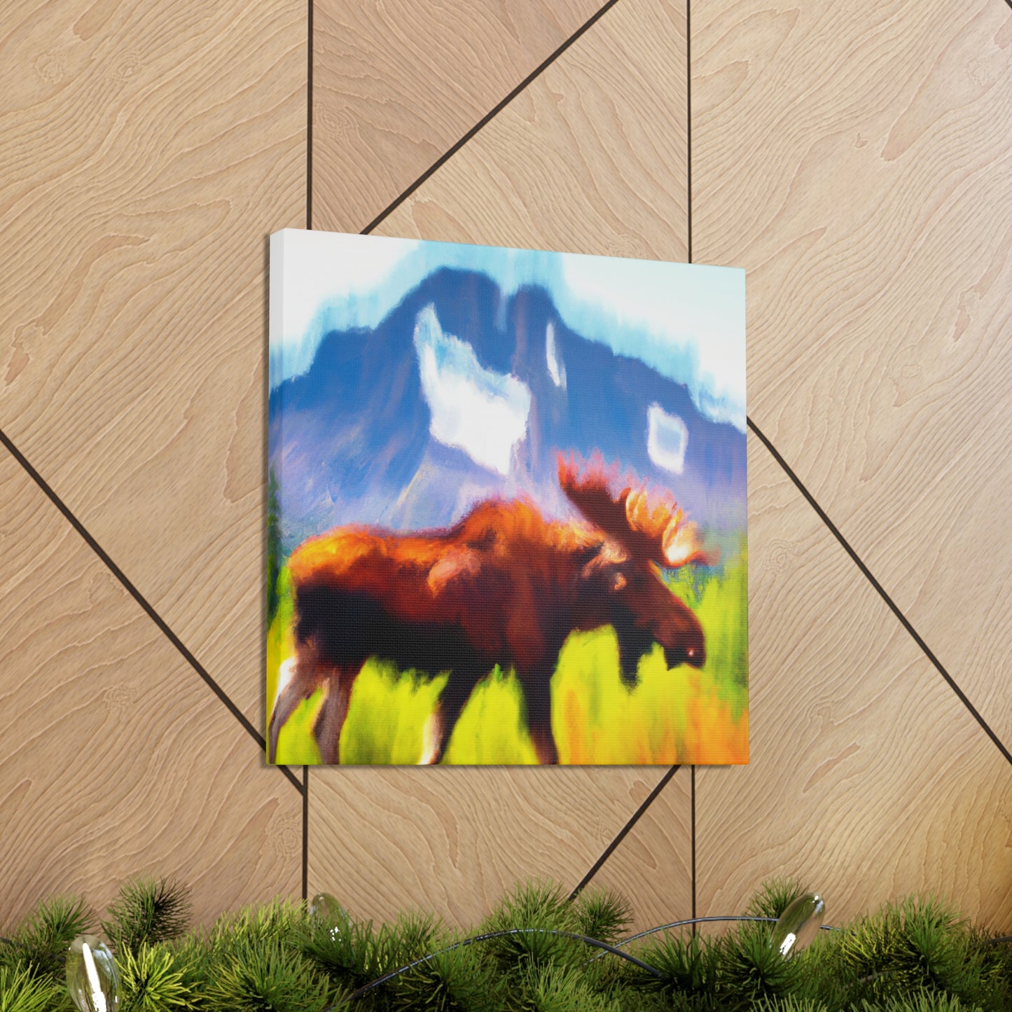 Moose in Impressionism - Canvas