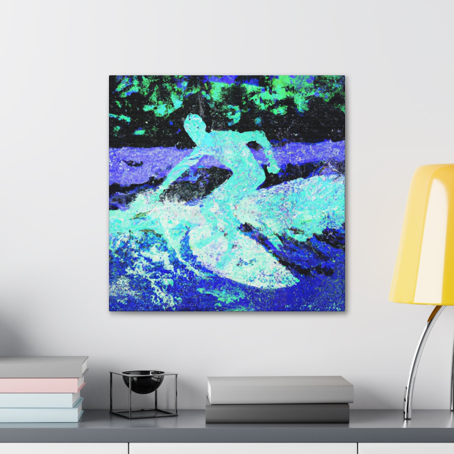 Surfers in the Waves - Canvas