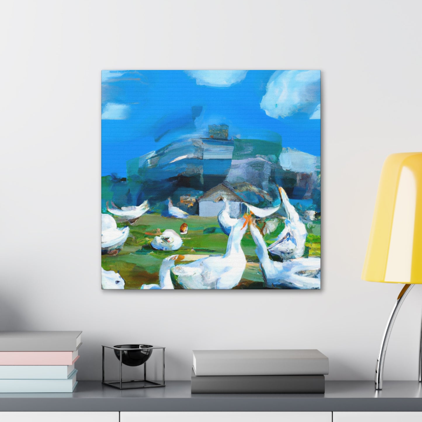 Geese in Flight Dreaming - Canvas